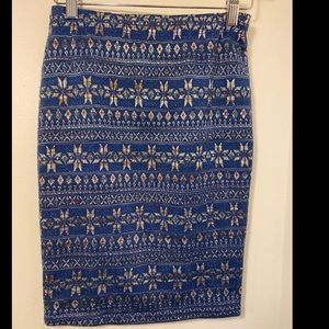 BLUE SKIRT Size S
